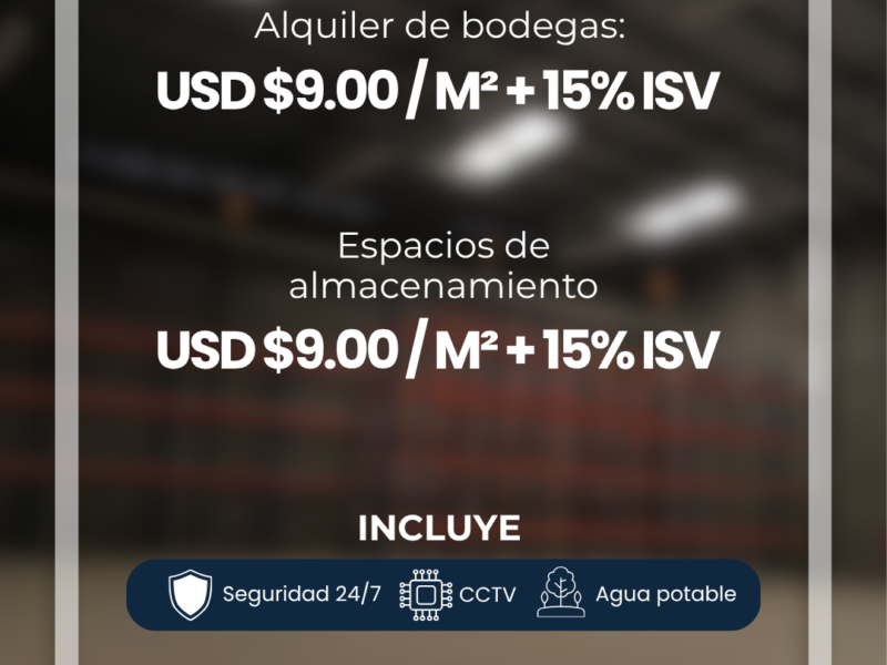 Bodegas industriales en Tegucigalpa